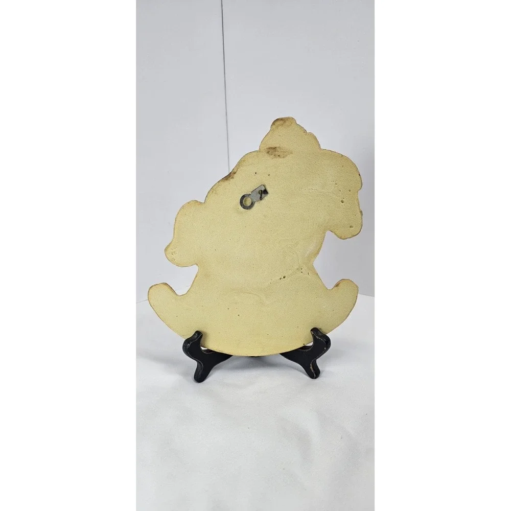 Vintage Frankies Designs 1986 Teddy‎ Bear Rocking Horse Wall Decor Nursery